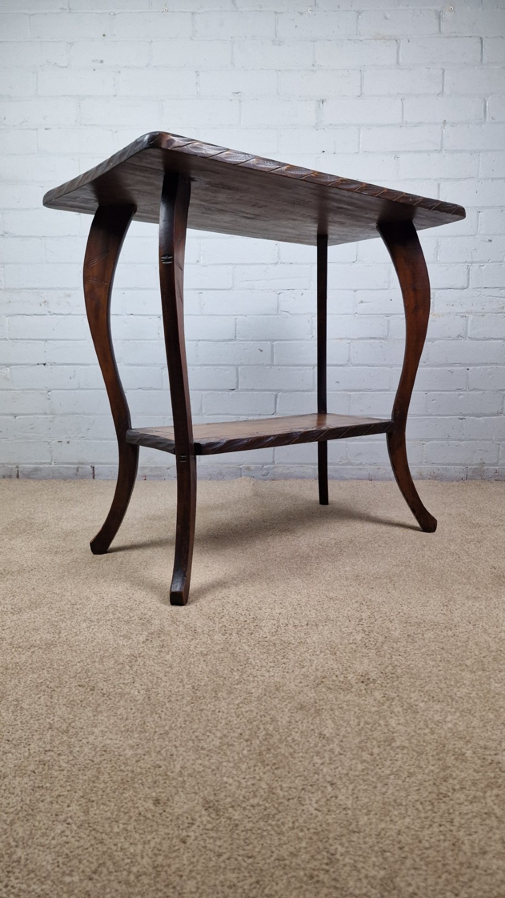 Arts & Crafts Period Japanese 'Nikko Bori' Carved Table - Circa 1900 View V