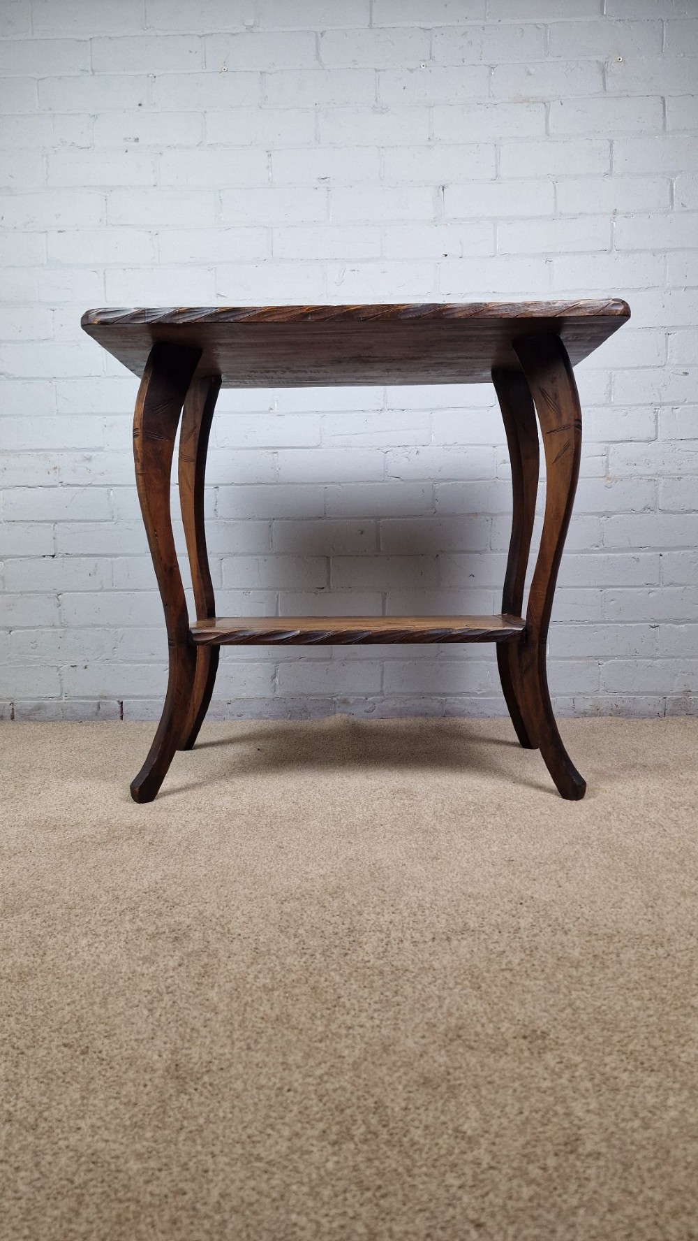 Arts & Crafts Period Japanese 'Nikko Bori' Carved Table - Circa 1900 View VII