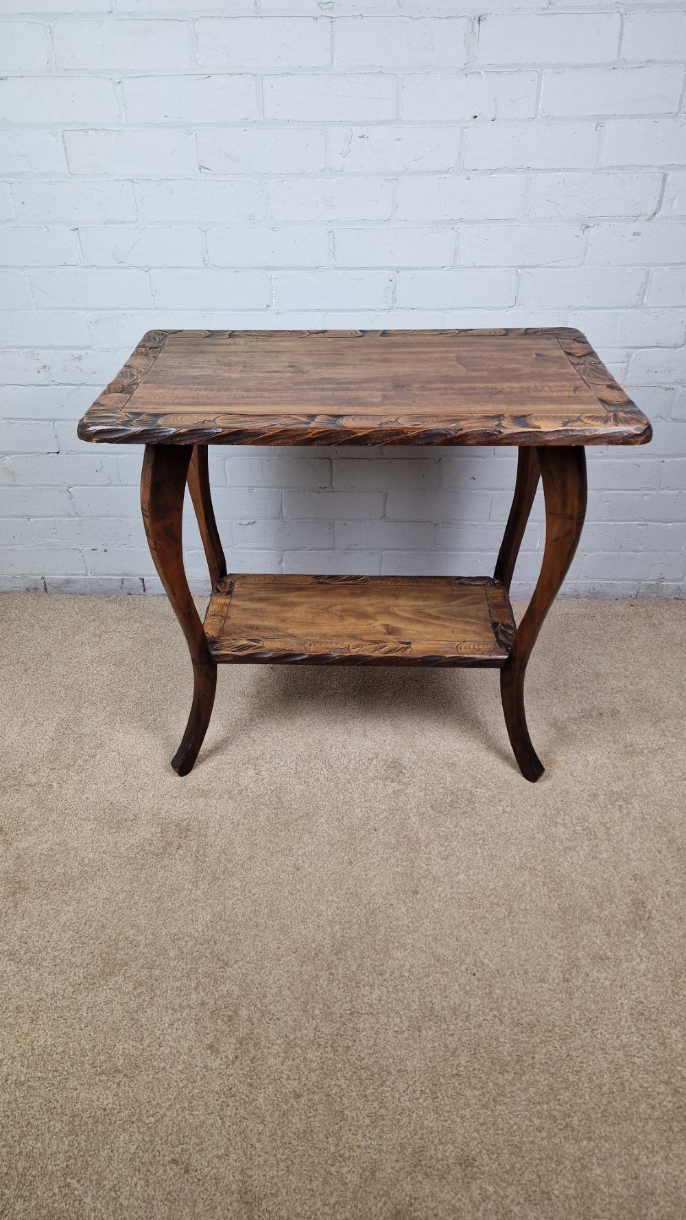 Arts & Crafts Period Japanese 'Nikko Bori' Carved Table - Circa 1900 View VIII