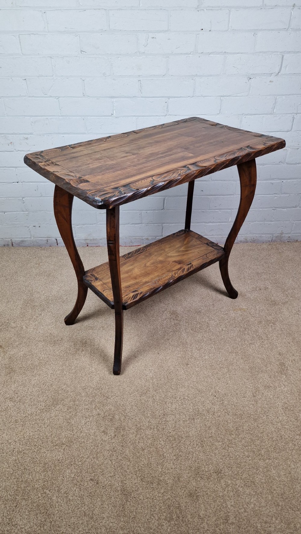 Arts & Crafts Period Japanese 'Nikko Bori' Carved Table - Circa 1900 View IX