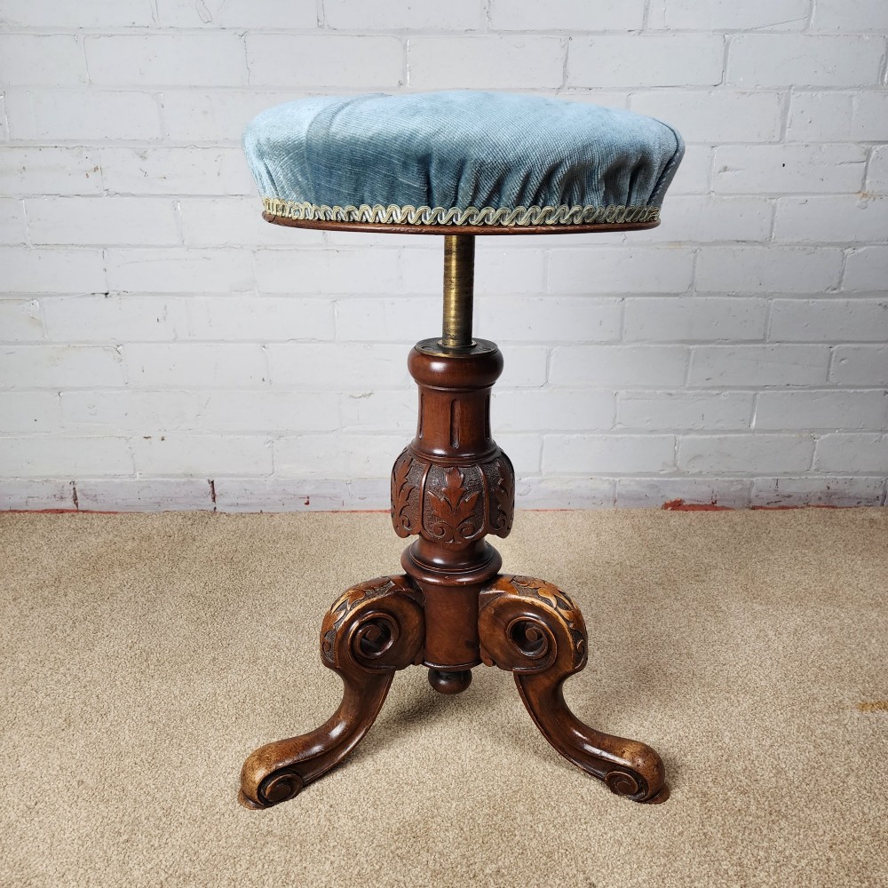 Victorian Mahogany Stool by JAS Shoolbred & Co. View VI