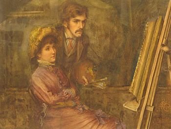 Henry Meynell Rheam (1859 - 1920) Watercolour