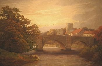 Willie Stephenson "West Tanfield" Yorkshire Oil on Canvas