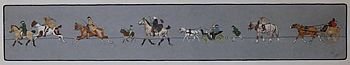 fig 1. Cecil Aldin Pair of HUNTING FRIEZES 1903
