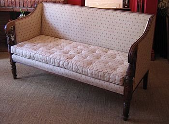 George 1v Mahogany Framed Settee