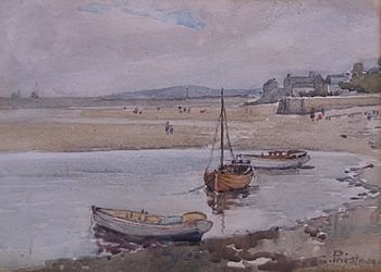 Gertrude Priestman "Arnside Cumbria" Watercolour