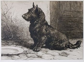 Herbert Dicksee "Forgotten" Etching
