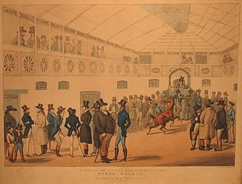 "View of the Auction Department of the Horse Bazaar"