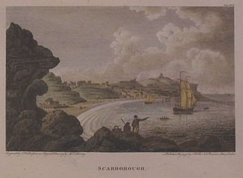 Scarborough Yorkshire Old Print Published 1798