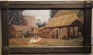 The Farmyard Oil Painting
