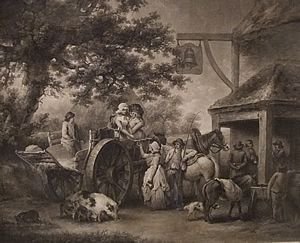 George Morland 
Return from Market
mezzotint Dated 1793