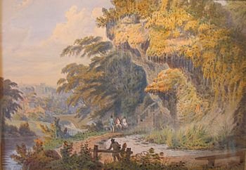 Francis Nicholson "Knaresborough, Yorkshire" Watercolour