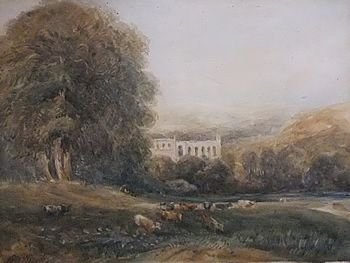 Samuel Bough "Bolton Abbey" Watercolour