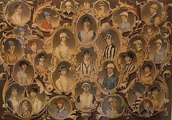 "The Northern Jockies" Old Racing Lithograph