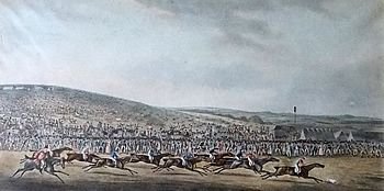 Epsom Races Old Aquatint 1819