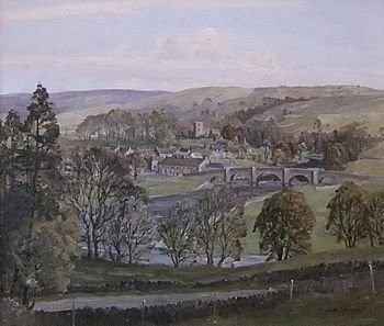 Claude Horsfall "Burnsall, Yorkshire" Oil Painting