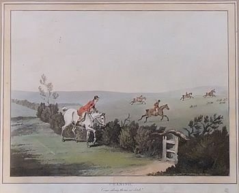 Pair of Rare Old Hunting Prints