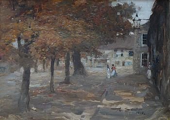 Mark Senior "Autumn" Oil on Board