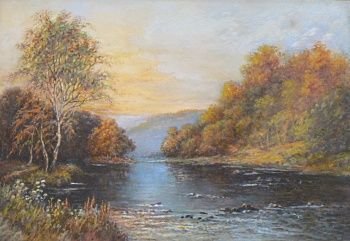 Lea Hemmings "A Little Bit of Sunset" Watercolour
