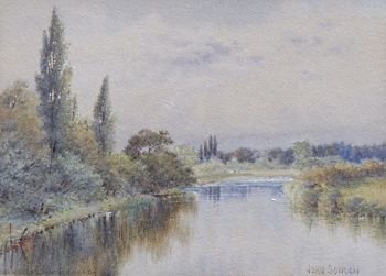 John Sowden "On the Thames at Maidenhead" Watercolour