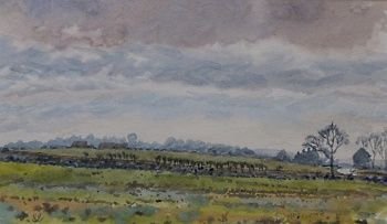 Fred Cecil Jones "Guildford" Watercolour Landscape