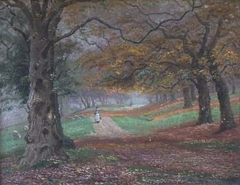 Arthur Blackburn "North Park, Harewood" Oil Painting