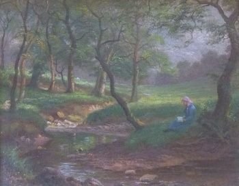 Arthur Blackburn "Pollards Wood, Chapeltown" Oil Painting