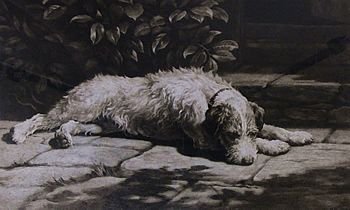 Herbert Dicksee "A Place in the Sun" Etching