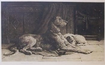 Herbert Dicksee "Patience" Etching