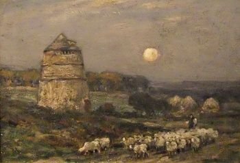 Owen Bowen "East Linton, Near Edinburgh" Oil Painting