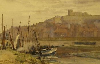Ernest Dade "Whitby, Yorkshire" Watercolour