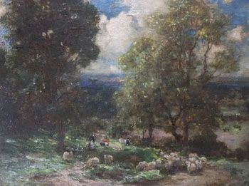 Owen Bowen "High Kilburn, Yorkshire" Oil Painting