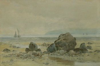 Lester Sutcliffe "Robin Hood's Bay" Watercolour