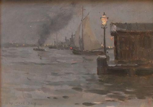 William Cave Day "Holland, Delft Quayside"