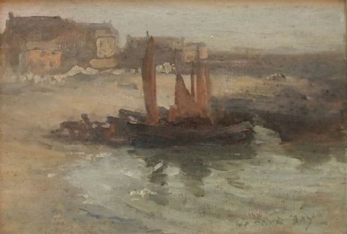 William Cave Day "St. Ives" Oil Painting on Board