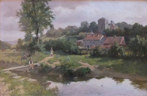 William Greaves "The Young Fisherman" Oil Painting