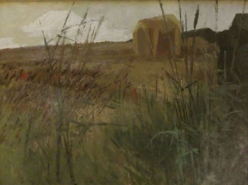 Gerald French "Haytime" Oil Painting