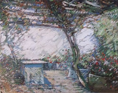 Kershaw Schofield "The Shady Bower" Oil Painting