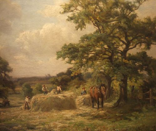 William Greaves "Haytime" Oil Painting