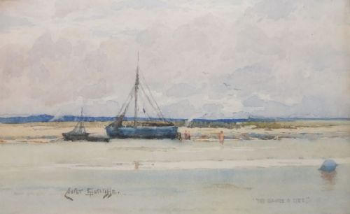Lester Sutcliffe "The Sands O'dee" Watercolour