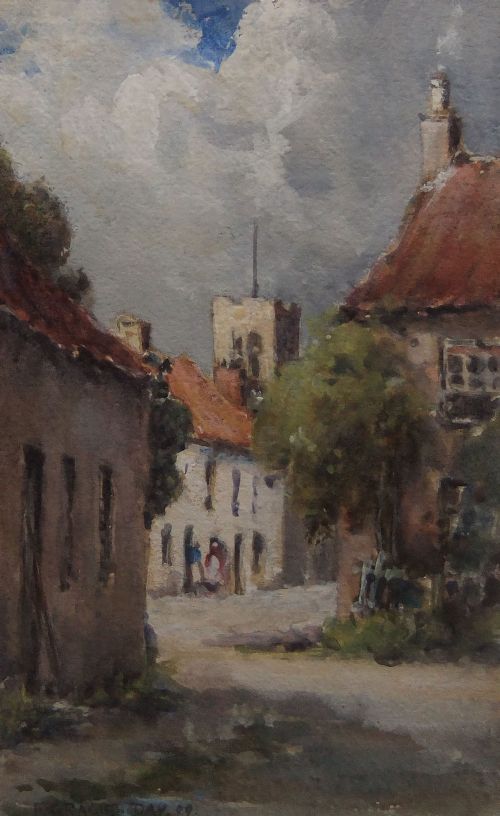 F. Gracie Day "Well Near Bedale" Watercolour