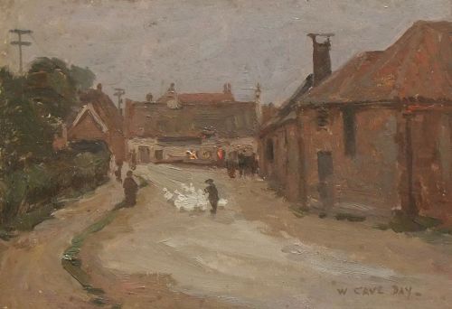 William Cave Day "Caister Near Yarmouth" Oil Painting
