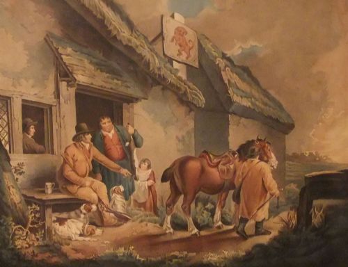 fig 1. Pair of old George Morland prints
