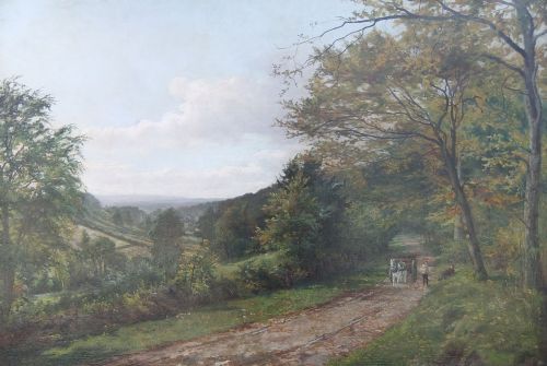 William Greaves "The Old Cart" Oil Painting