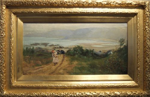 James Watson "Low Water, Runswick Bay" Oil Painting