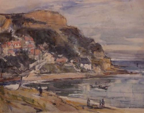 Rowland Henry Hill "Runswick Bay, Yorkshire" Watercolour