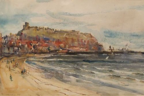 "Scarborough, Yorkshire" Watercolour by Rowland Henry Hill