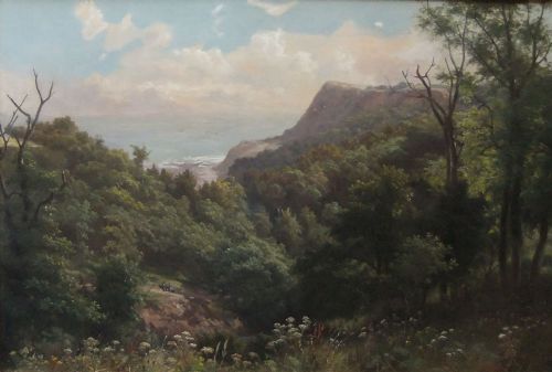 George Cammidge Oil Painting "Near Staintondale Looking to Hack Fall", Scarborough
