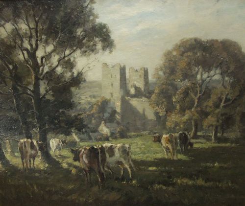 George Graham "Castle Bolton, 1909" Oil Painting