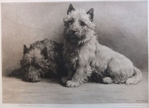 Herbert Dicksee "Hope" Original Etching
